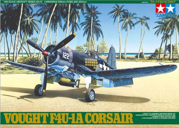 TAMIYA : REF : 61070 : 1:48 : AIRCRAFT SERIES KIT : US : CHANCE VOUGHT : F4U-1A CORSAIR