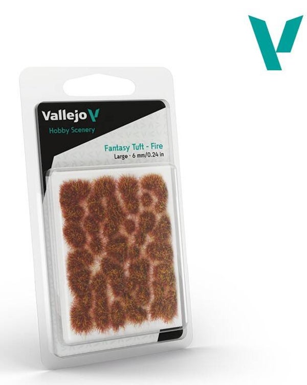 VALLEJO : REF : SC431 : 1:35 : FOR DIORAMA : SCENERY : PLANT / TREE : Fantasy Tuft – Fire