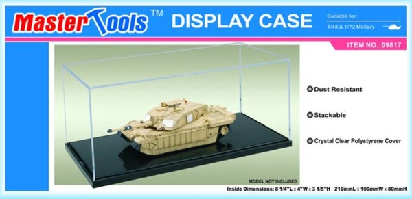 MASTER TOOLS (Trumpeter) : REF : 09817 : DISPLAY CASE (VITRINE) : 210 x 100 x 80 mm
