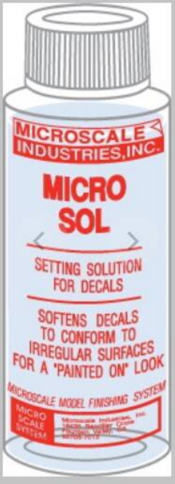 MICROSCALE : REF : MSMI2 : Micro Sol - 28gr bottle (Decal Setting Solution)