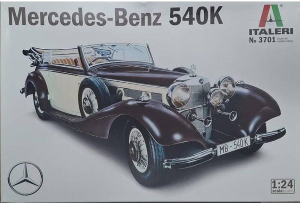 ITALERI : REF : 3701 : 1:24 : German : MERCEDEZ-BENZ : 540K (1936-1940)