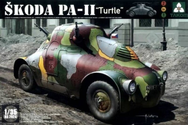 TAKOM : REF : 2024 : 1:35 : CZECHOSLOVAKIA : SKODA : PA-II Zelva ("Turtle") (Armoured Car) (1923-1937)