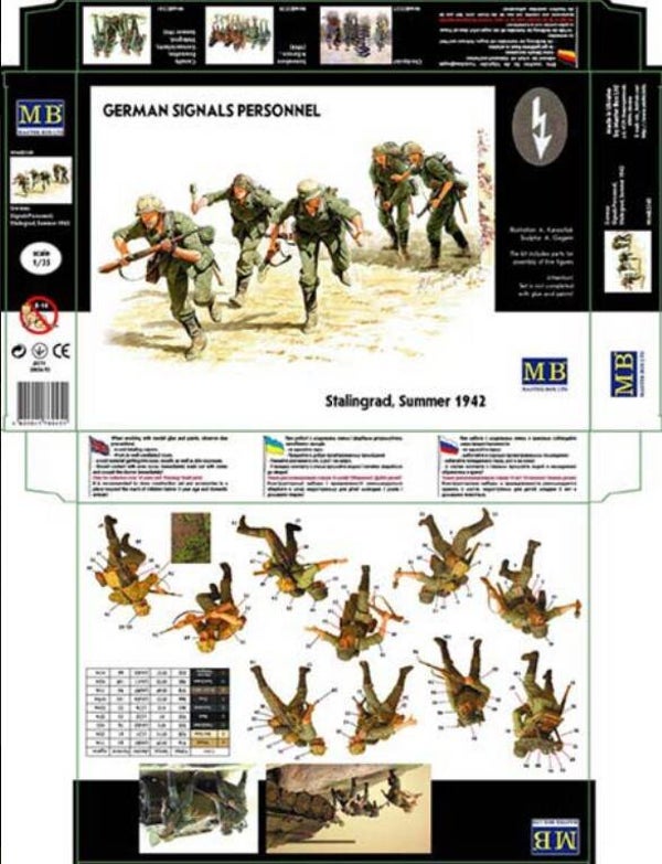 MASTER BOX LTD : REF : MB3540 : 1:35 : German Signals Personnel, Stalingrad Battle, Summer 1942