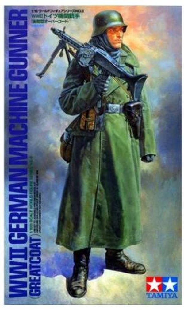 TAMIYA : REF : 36306 : 1:16 ! FIG : German Machine Gunner (Greatcoat) (Mitrailleur) (WWII)