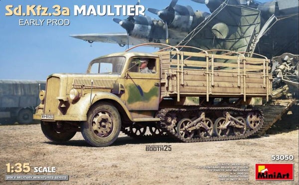 MINIART : REF : MINIART 53050 : 1:35 : German : OPEL : Sd.Kfz.3a (Sonderkraftfahrzeug 3) Maultier ("Mule") ( (EARLY PROD.)