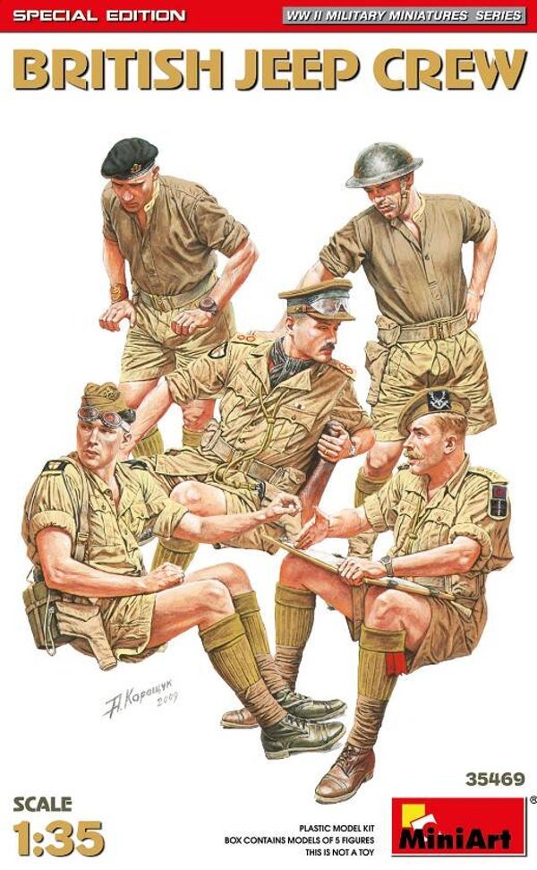 MINIART : REF : 1:35 : MINIART35469 : BRITISH JEEP CREW. SPECIAL EDITION