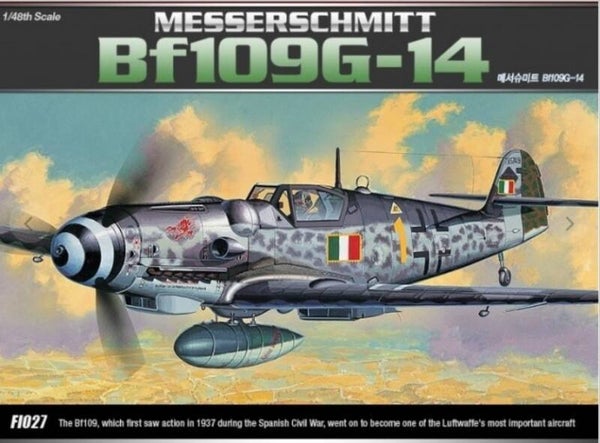 ACADEMY H. M. K. : REF : AC12256 : 1:48 : German MESSERSCHMITT  Bf109G-14