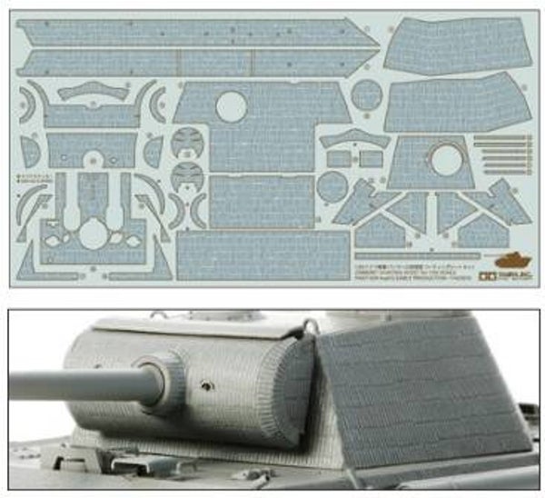 TAMIYA : REF : 12646 : TOOL / OUTILLAGE : ZIMMERIT COATING SHEET for 1/35 SCALE : PANTHER Ausf.G EARLY PRODUCTION