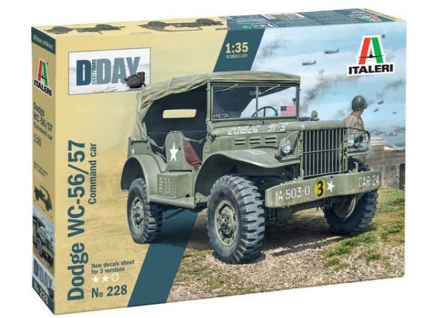ITALERI : REF : 228 : 1:35 : US : Dodge / Fargo : WC-56/57 (Command Car)