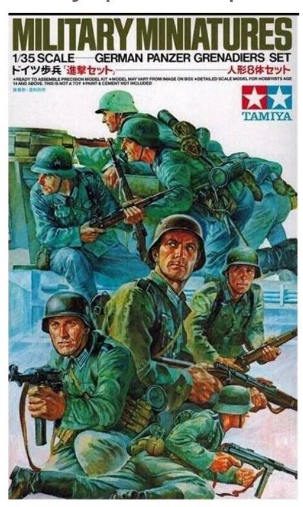 TAMIYA : REF : 35061 : 1:35 : German : Panzer Grenadiers Set (8 Fig.)