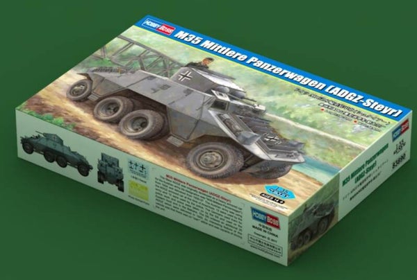 HOBBY BOSS : REF : 83890 : 1:35 : German M35 Mittlere Panzerwagen (Steyr ADGZ-Daimler) (Wehrmacht  Police vers.) (Automitrailleuse)