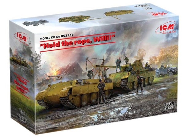 ICM : REF : DS 3516 : 1:35 : VEHICLE SET : "German WWII "Hold the Rope, Willie!" (Various) (3)
