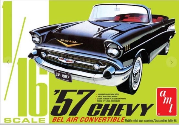 AMT : REF : AMT 1159M : 1:16 : US : CHEVROLET : Chevy Bel Air Convertible (1957)