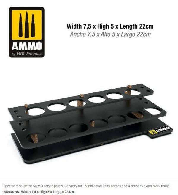 AMMO BY MIG J. : REF : A.MIG-8879 : MODULAR SYSTEM WORKSHOP SERIE : Acrylic Module