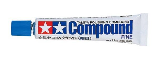 TAMIYA : REF : 87069 : TOOL / OUTILLAGE : Polishing Compound (FINE) / Pâte à Polir (FIN) (22 ML)