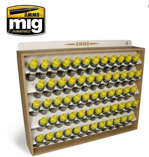 AMMO BY MIG J. : REF : A.MIG-8005 : ORGANIZER : 17mL AMMO Storage System (60 Bottles)