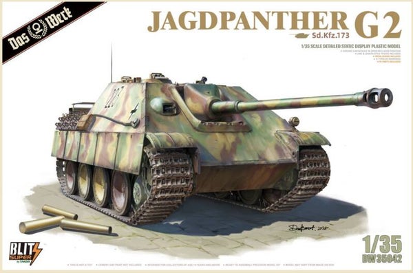 DAS WERK : REF : DW35042 : 1/35 : German Jagdpanther G2 (Jagdpanzer V (Sd.Kfz. 173) (SUPER BLITZ by TAKOM)
