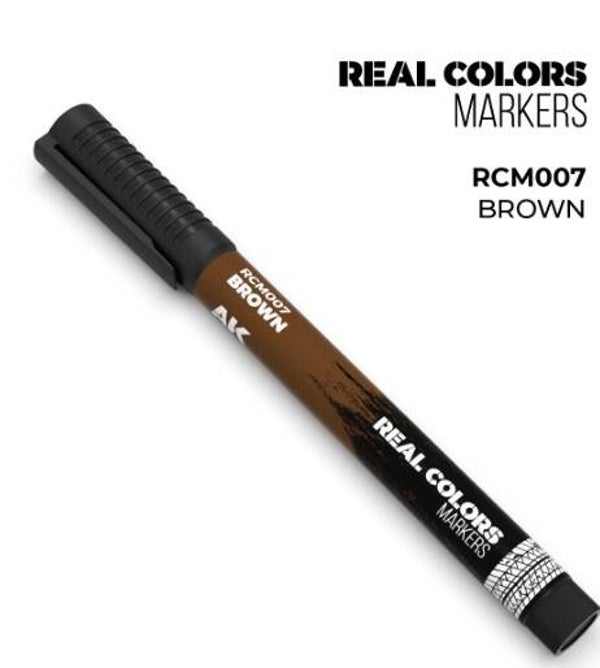 AK INTERACTIVE : REF : RCM007 : RC (REAL COLOR) MARKER SERIE : BROWN (Brun)