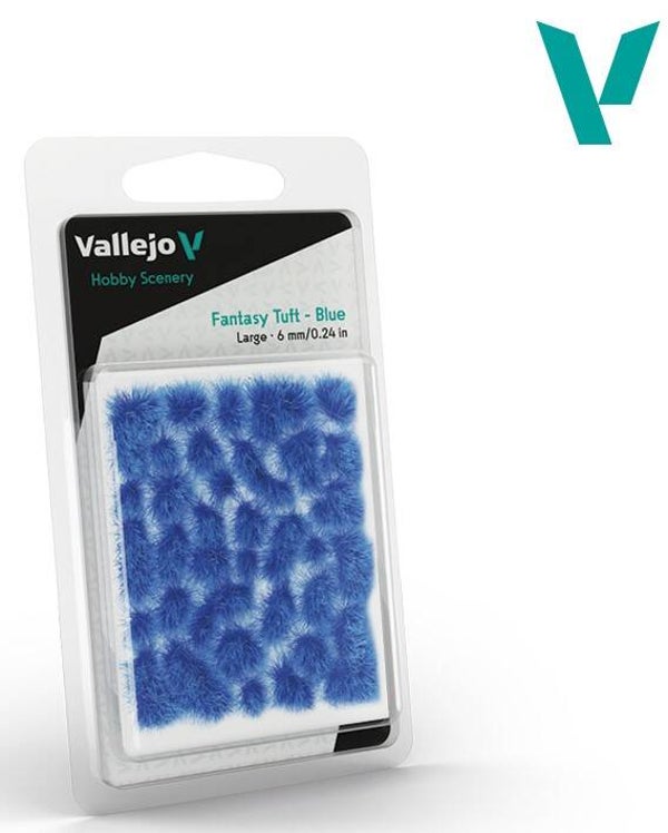 VALLEJO : REF : SC434 : 1:35 : FOR DIORAMA : SCENERY : PLANT / TREE : Fantasy Tuft – Blue