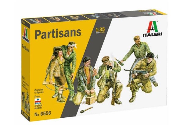 ITALERI : REF : 6556 : 1:35 : FIG SET : ITALY : Partisans (6 Fig)