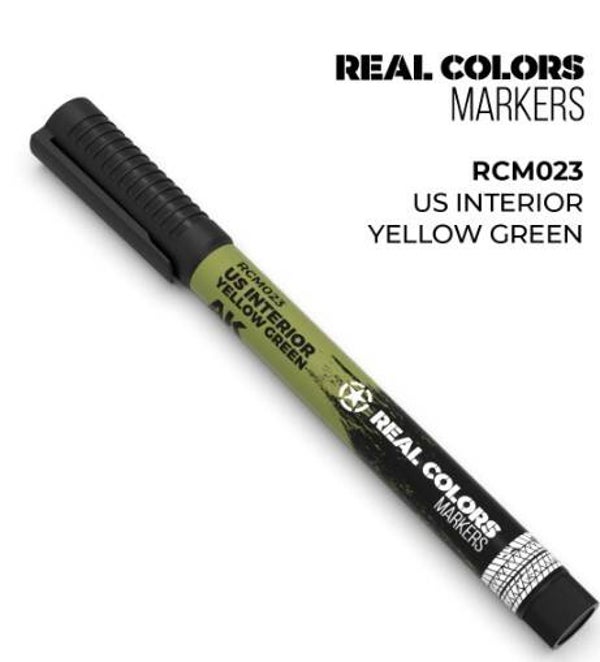 AK INTERACTIVE : REF : RCM023 : RC (REAL COLOR) MARKER SERIE : US INTERIOR YELLOW GREEN