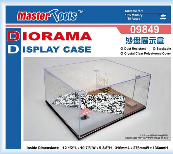 MASTER TOOLS (Trumpeter) : REF : 09849 : DISPLAY CASE (VITRINE) : 316 x 276 x 136mm (DIORAMA DISPLAY)