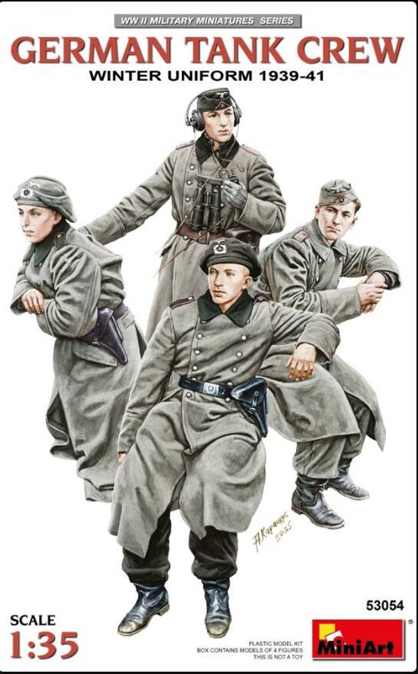 MINIART : REF : MINIART 53054 : 1:35 : German : Tank Crew (Winter Uniform 1939-1941) (4 Fig.)
