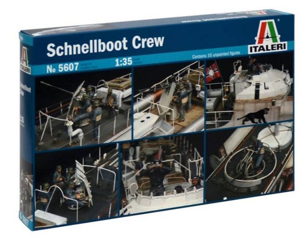 ITALERI : REF : 5607 : 1:35 : FIG SET : German Schnellboot Crew / Equipage Naval (10 Fig)