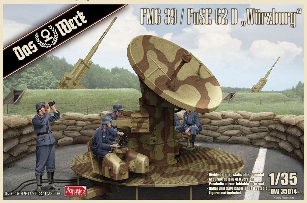 DAS WERK : REF : DW35014 : 1/35 : German FMG 39 / FuSE 62 D "Würzburg" (Radar de Pointage des Canons)