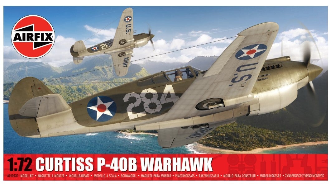 AIRFIX : REF : A01003C : 1:72 : US : CURTISS : P-40B ("Warhawk")