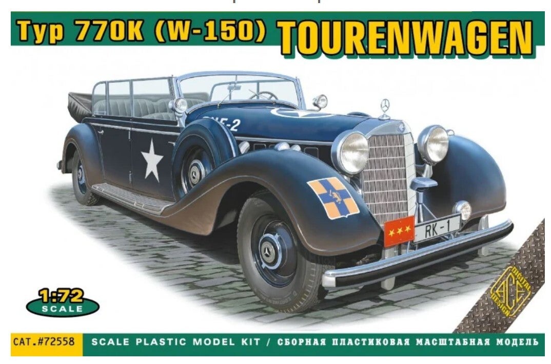 ACE MODEL : REF : ACE72558 : 1:72 : German : Mercedez-Benz : Type 170V, Tourenwagen