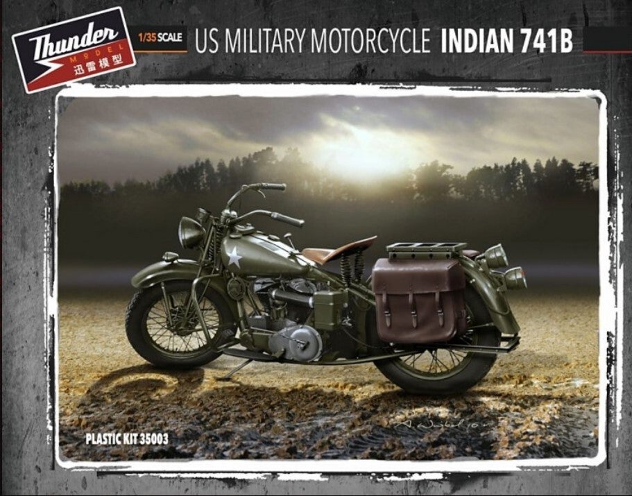THUNDER MODEL : REF : 35003 : 1:35 : US : Indian Motorcycle : US Military 41B