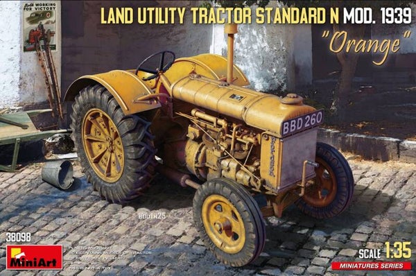 MINIART : REF : MINIART38098 : 1:35 : US : Ford : Tractor Land Utility Standard N (“Orange” Model 1939)