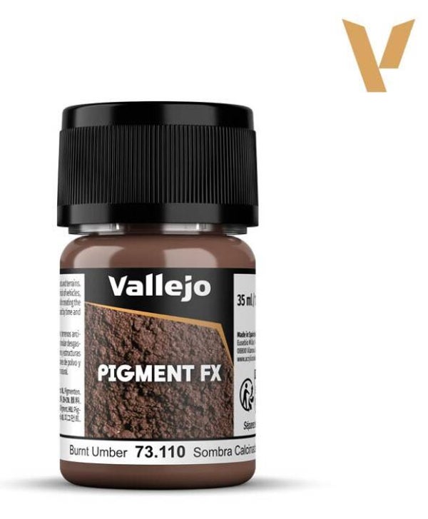 VALLEJO : REF : 73110 : PIGMENT : FX SERIE : Burnt Umber / Terre Ombre Brûlée (35 ML)
