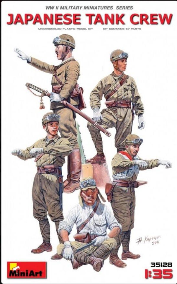 MINIART : REF : MINIART 35128 : 1:35 : JAPAN : Japanese Tank Crew (5 Fig.)