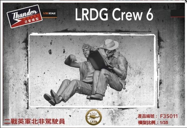 THUNDER MODEL : REF : F35011 : 1:35 : UK : LRDG Crew (Set N 6) (2 Fig)