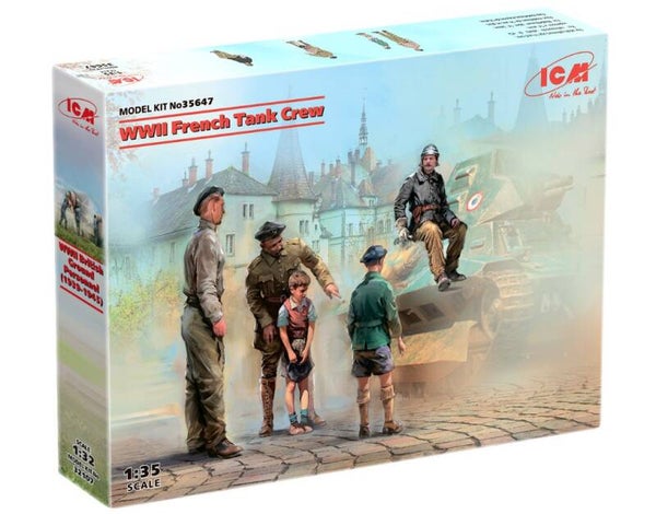 ICM : REF: 35647 : 1:35 : FRANCE : French Tank Crew (WWII) (5 Fig.)