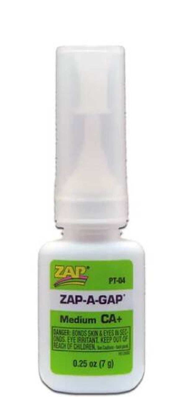 ZAP : REF : ZAPPT04 : ZAP A GAP CA+ 1 / 4 oz (7gr) ("Instant Glue" / "Colle instantanée")