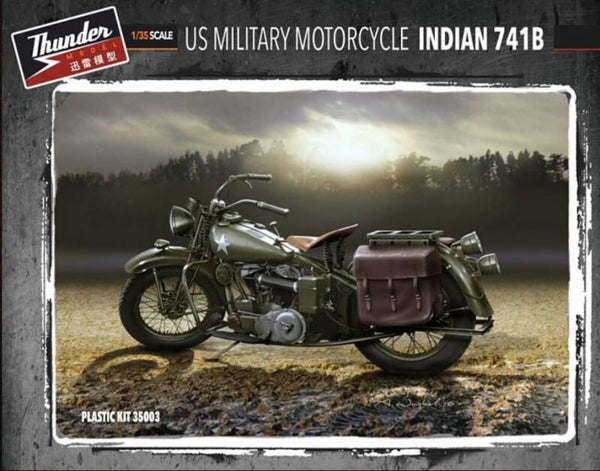 THUNDER MODEL : REF : 35003 : 1:35 : US : Indian Motorcycle : US Military 41B