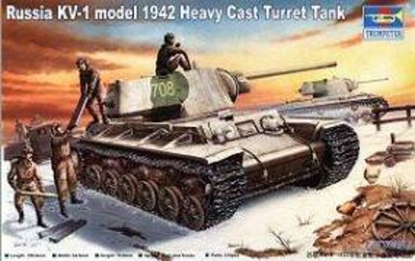 TRUMPETER : REF : 00359 : 1:35 : Soviet : KV-1 Model 1942 Heavy Cast Turret Tank