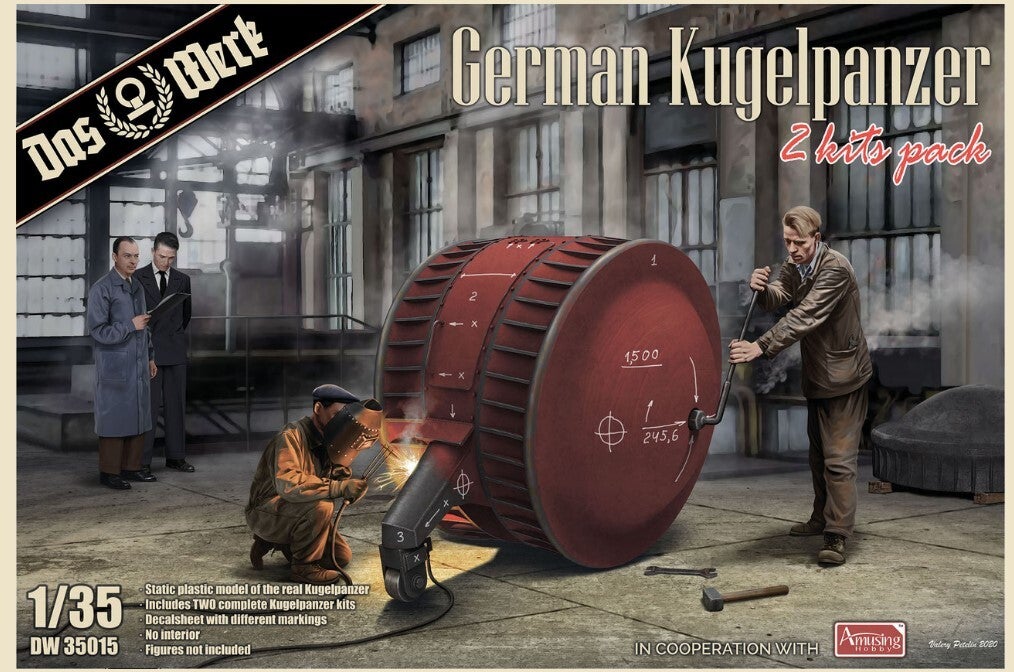DAS WERK : REF : DW35015 : 1/35 : German Kugelpanzer («Blindé-Boule ») (2 kits Pack)