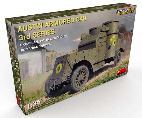 MINIART : REF : MINIART 39005 : 1:35 : UK : AUSTIN : Armored Car 3rd Series : Ukrainian, Polish, Georgian, Romanian Service (INTERIOR KIT) (WWI)
