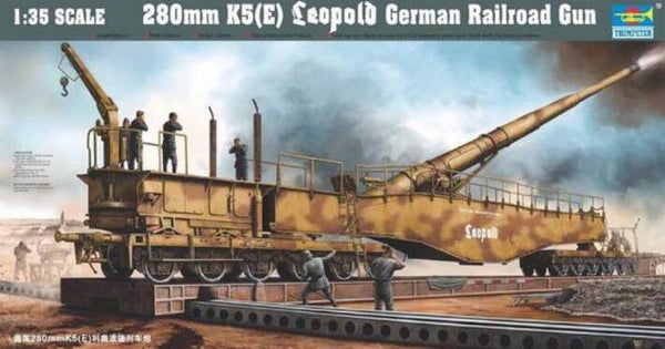 TRUMPETER : REF : TRU00207 : 1:35 : German Leopold Railroad Gun : K5(E)