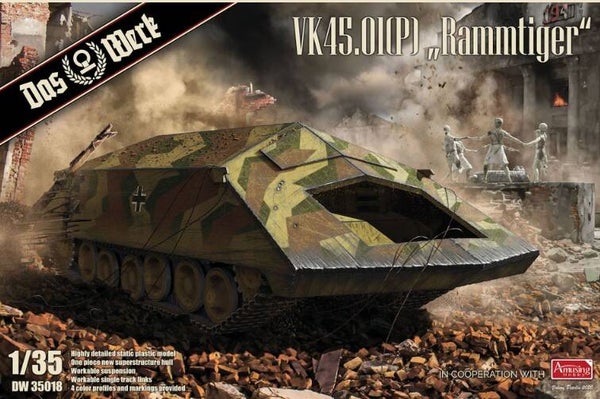 DAS WERK : REF : DW35018 : 1:35 : German VK45.01(P) ("Rammtiger) (CANCELLED PROJECT)
