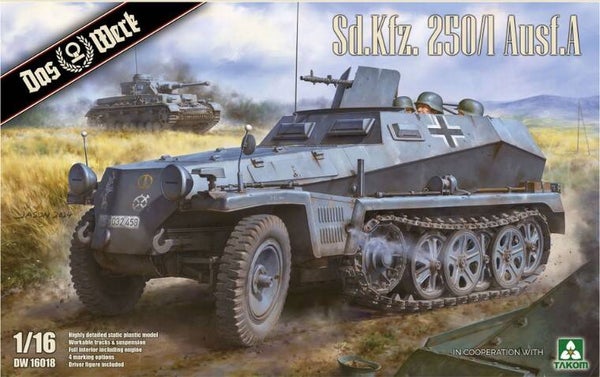 DAS WERK : REF : DW16018 : 1:16 ! : German Sd.Kfz. 250/1 Ausf. A