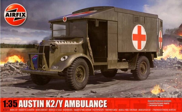 AIRFIX : REF : A1375 : 1:35 : UK : AUSTIN : Austin K2/Y Truck (Ambulance)