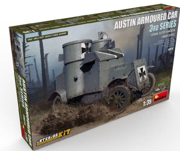 MINIART : REF : MINIART 39010 : 1:35 : UK : AUSTIN : Armored Car 3rd Series : German, Austro-Hungarian, Finnish Service (INTERIOR KIT) (WWI)