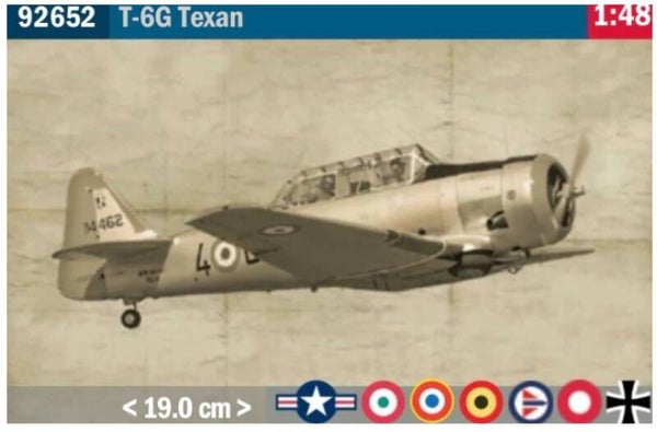 ITALERI : REF : 92652 : 1:48 : US : NORTH AMERICAN : T-6G TEXAN (Trainer Plane)