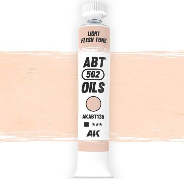 AK INTERACTIVE : REF : AKABT135 : ABT 502 SERIE (OIL / HUILE) : Light Flesh Tone (Chain Teint Clair) (20ml)