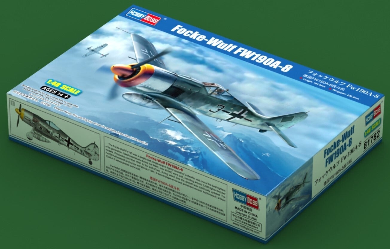 HOBBY BOSS : REF : 81782 : 1:48 : German Focke-Wulf FW190A-8